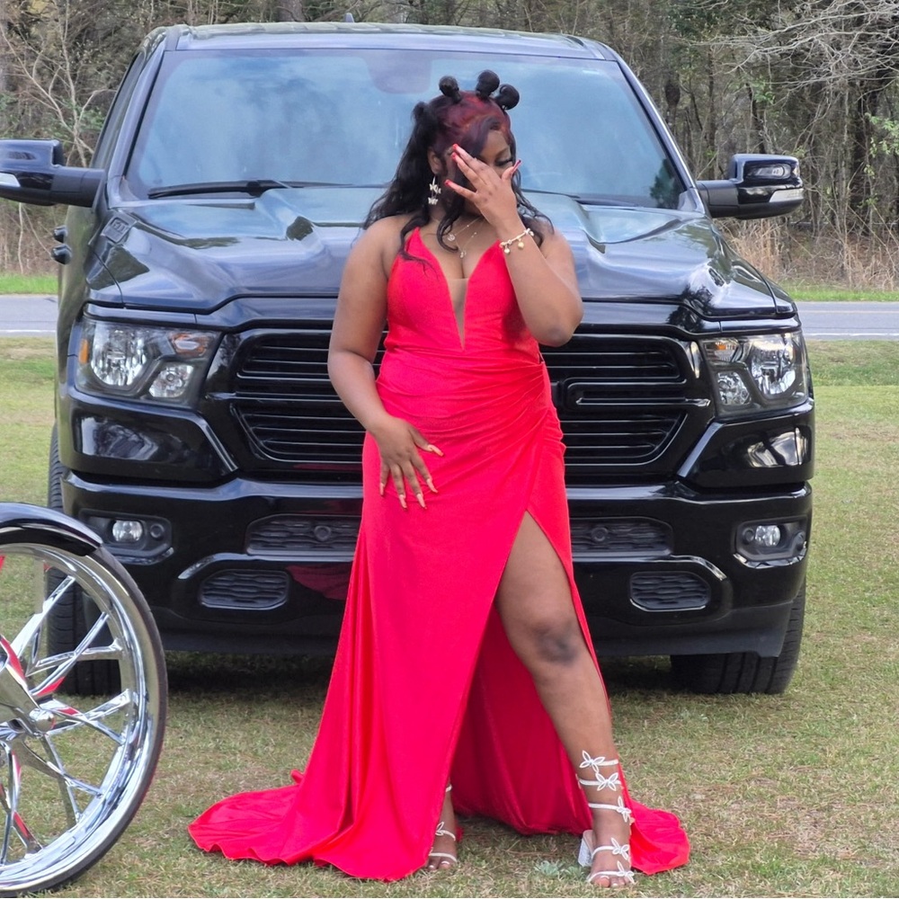 Elegant Red Evening Gown